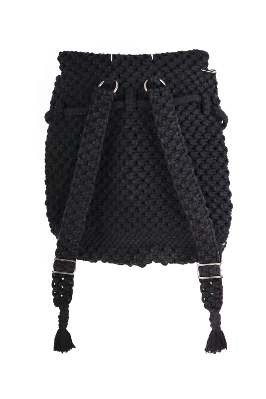 Backpack (Handwoven) (Black)